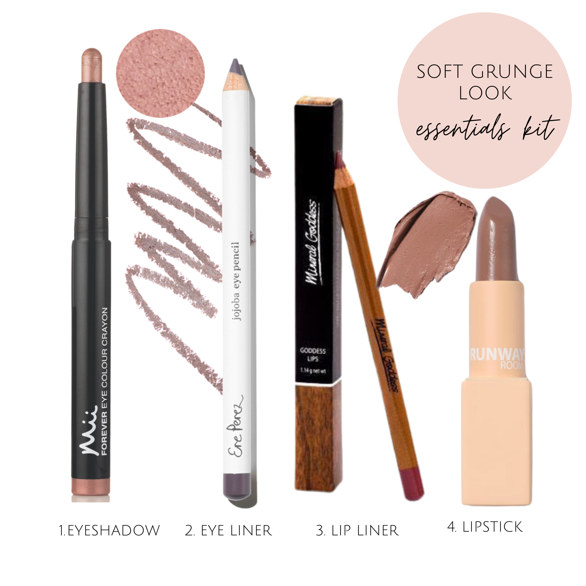 Soft Grunge Makeup Look Essentials