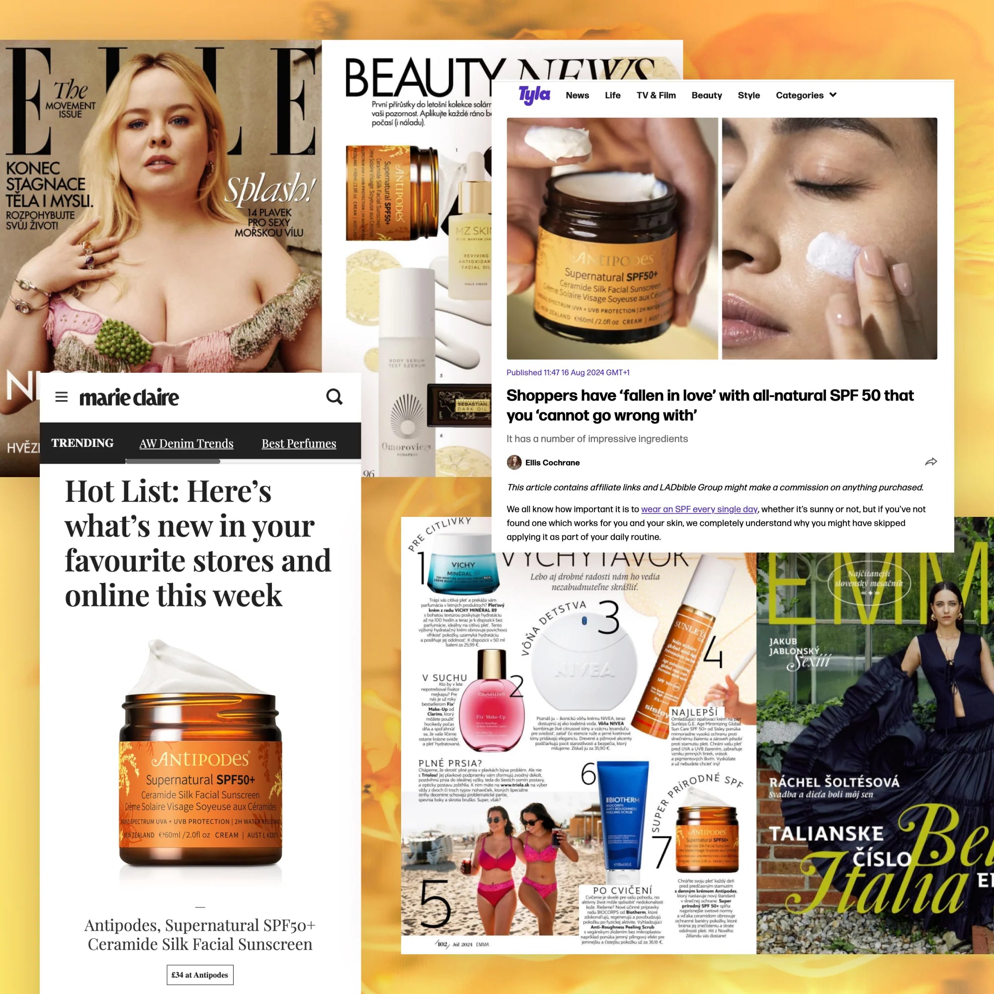Antipodes Supernatural SPF50+ Ceramide Silk Facial Sunscreen