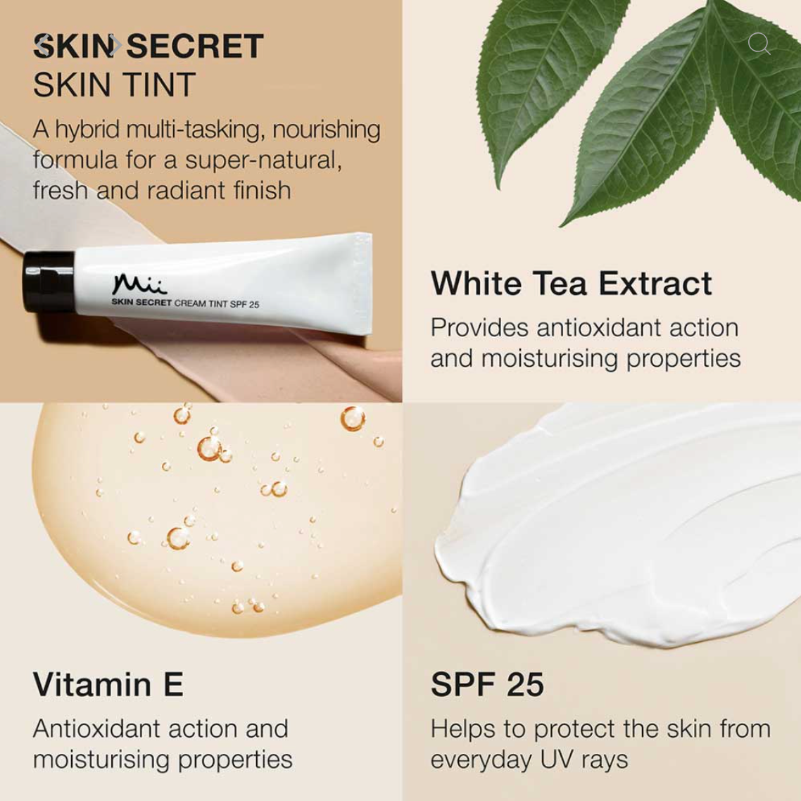 mii Cosmetics Skin Secret Cream Tint SPF25