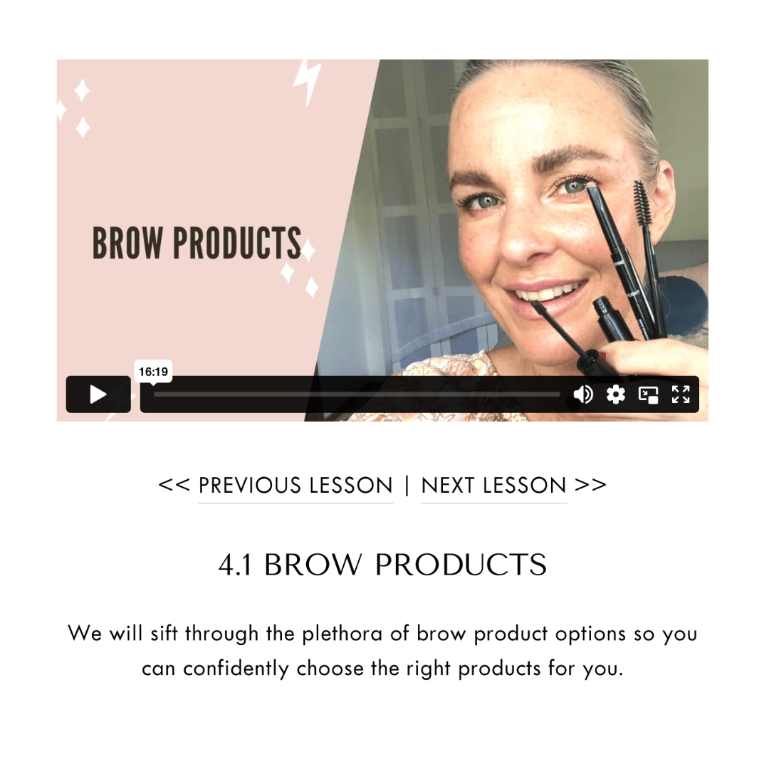 Ageless Beauty Course Chapter 4 Defining Brows & Lips