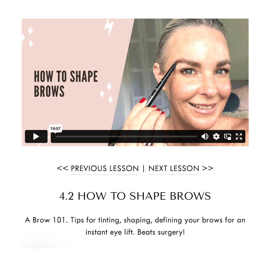 Ageless Beauty Course Chapter 4 Defining Brows & Lips